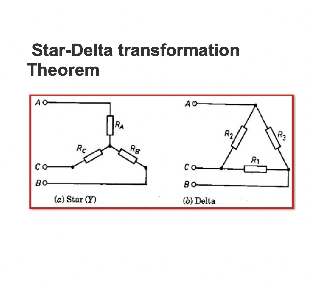  Star-Delta transformation Theorem