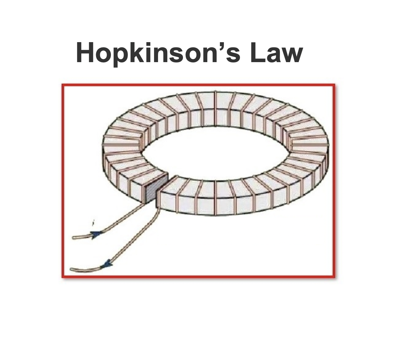 Hopkinson’s Law