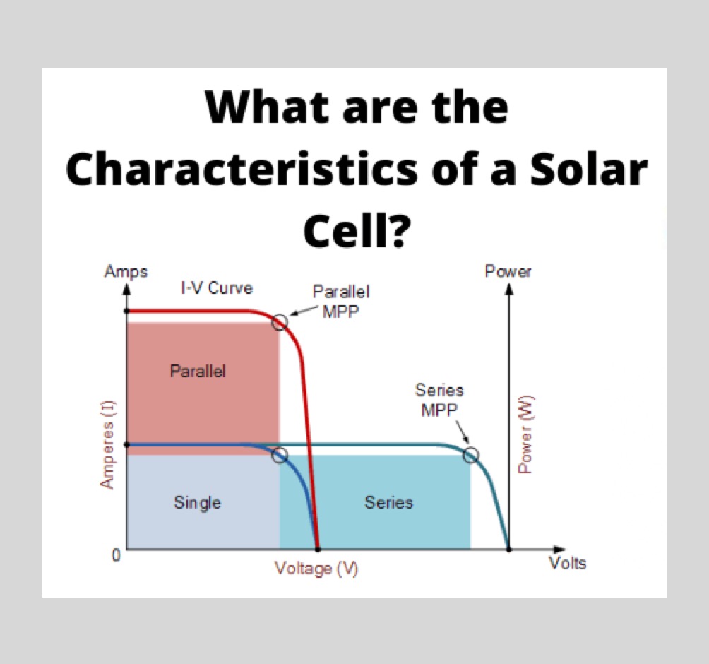 Characteristics of a Solar Cell and Parameters of a Solar Cell