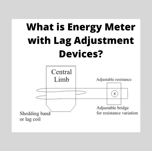 Energy Meter with Lag Adjustment Devices