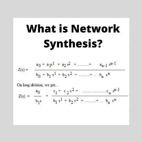 Network Synthesis | Hurwitz Polynomial | Positive Real Functions