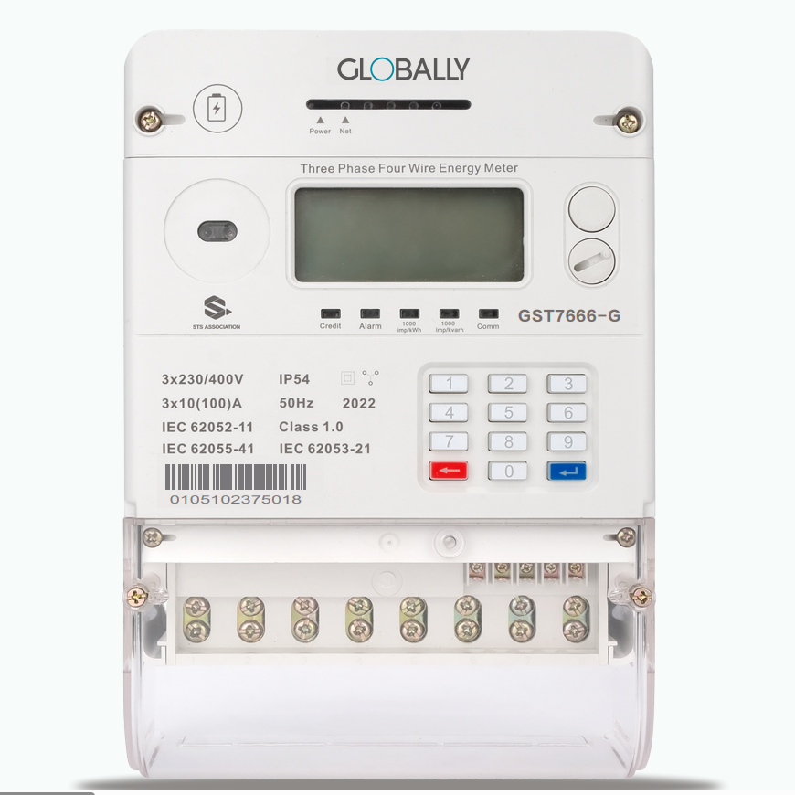 Three-phase Keypad Smart Energy Meter