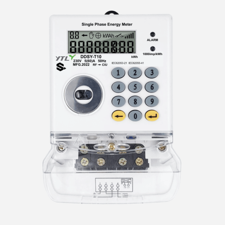 Single Phase Prepayment Smart Energy Meters with Wifi Communication